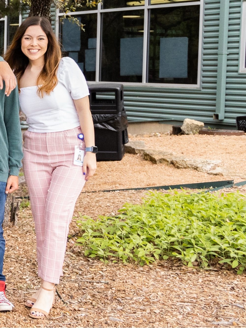 Pink Plaid Trousers